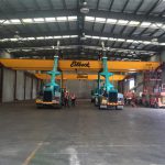 Cranes Lifting Beams Inside Building — Cranes in Mackay, QLD